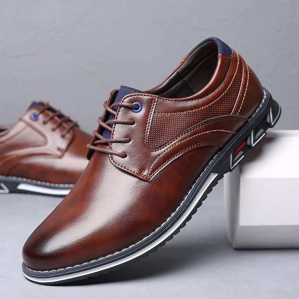 Men’s Brown Oxford Shoe 11W NWOT